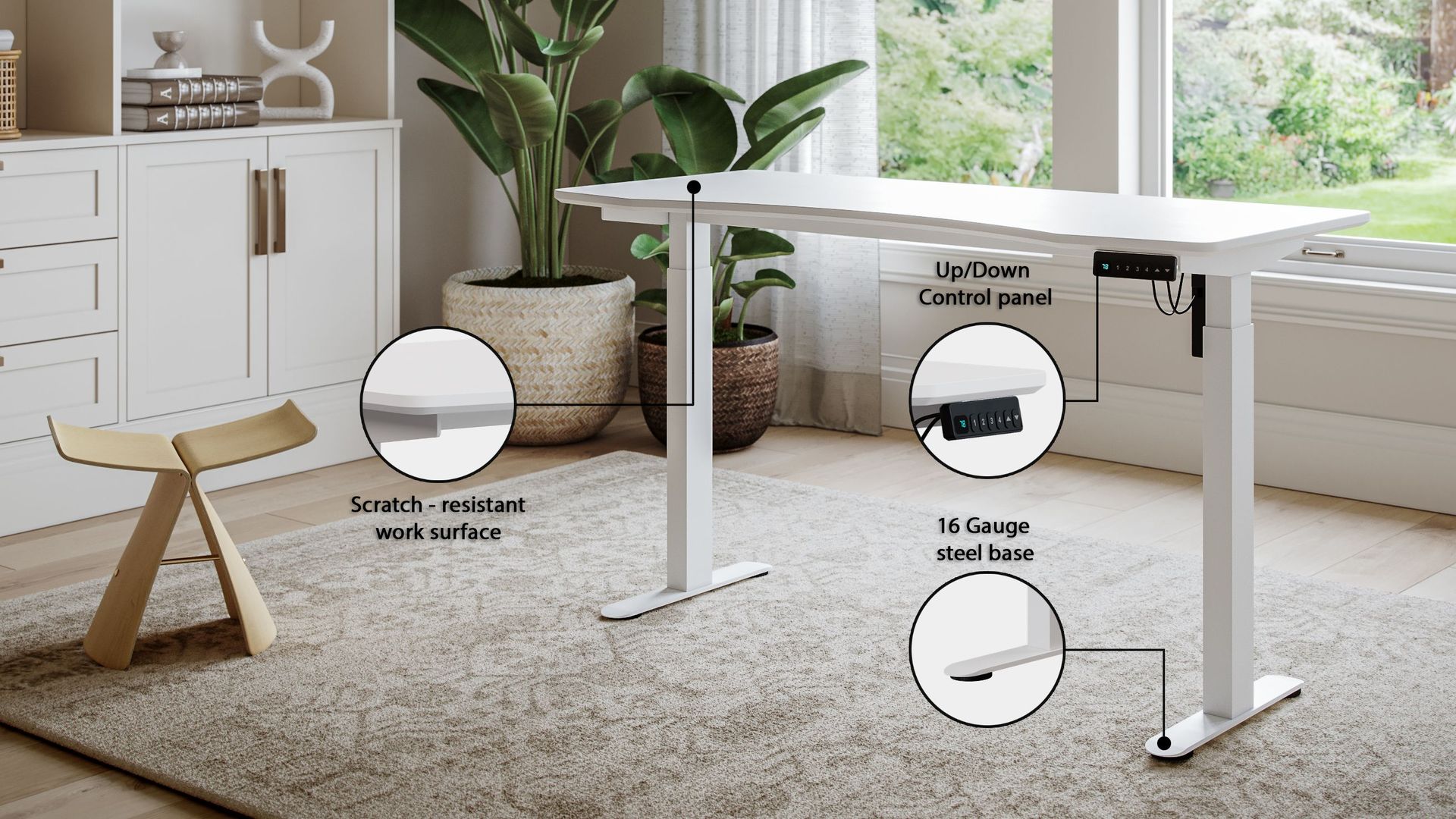 3D Rendering of a Modern Workspace