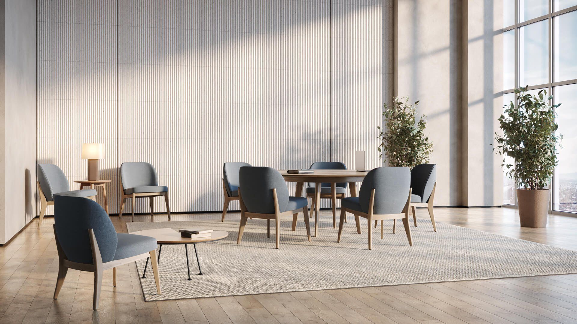 Lifestyle 3D Render of Wall Panels