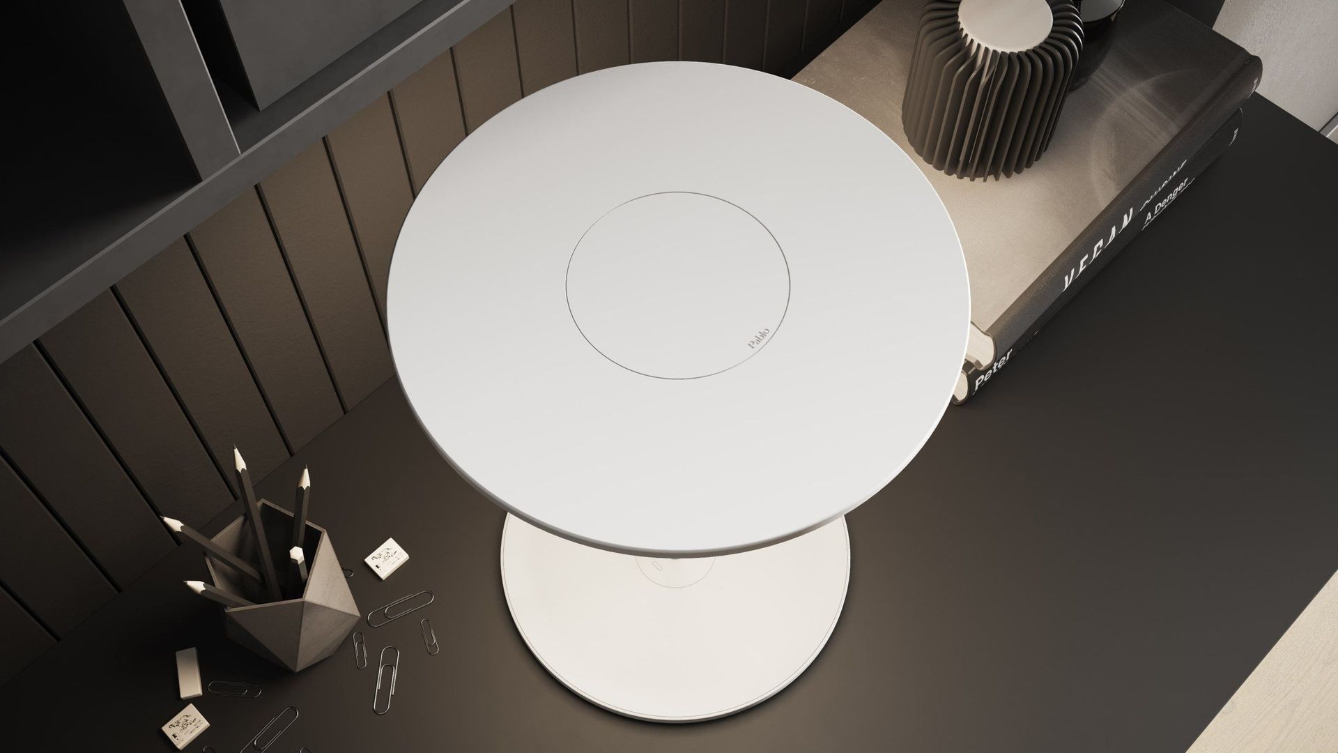 3D rendered image of a trendy table showcasing Top-notch furniture visualization and realistic rendering