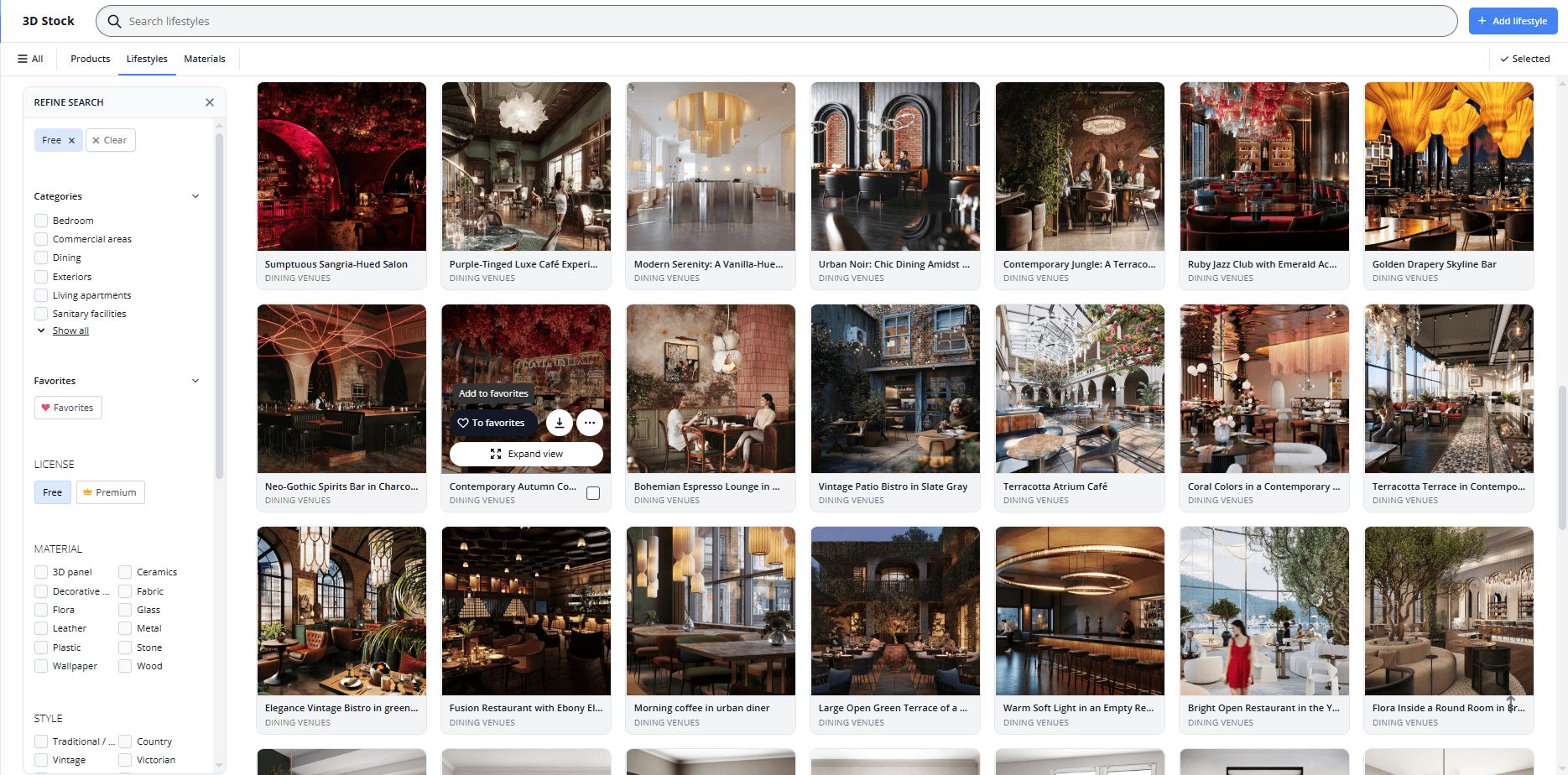 CGIFURNITURE 3D Library with Roomsets Ready to Be Used for a Product Image