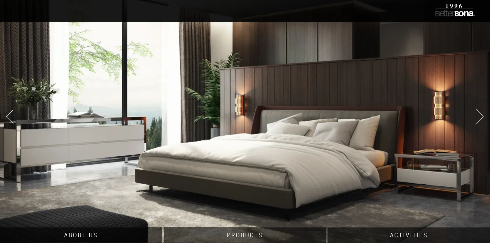 3D visualization of bedroom furniture featured on Better Bona website