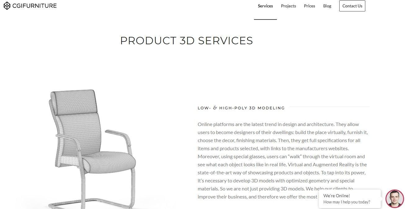 CGI Furniture for Product Images