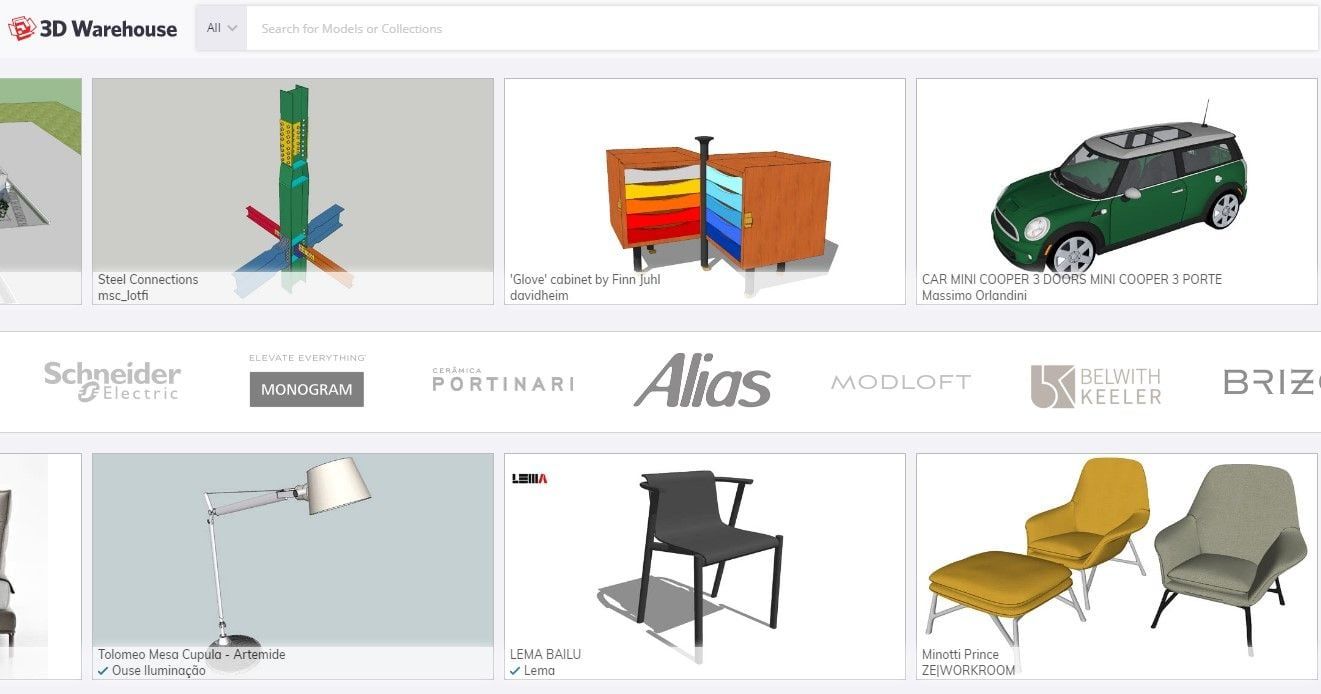 3D Warehouse: 3D Models for Downloading