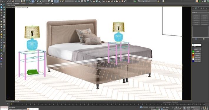 Imported Photo in 3ds Max for Photorealistic Montage