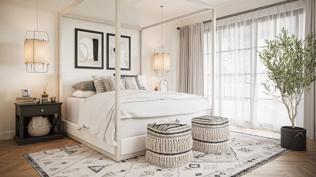 Bedroom Furniture Lifestyle 3D Reder