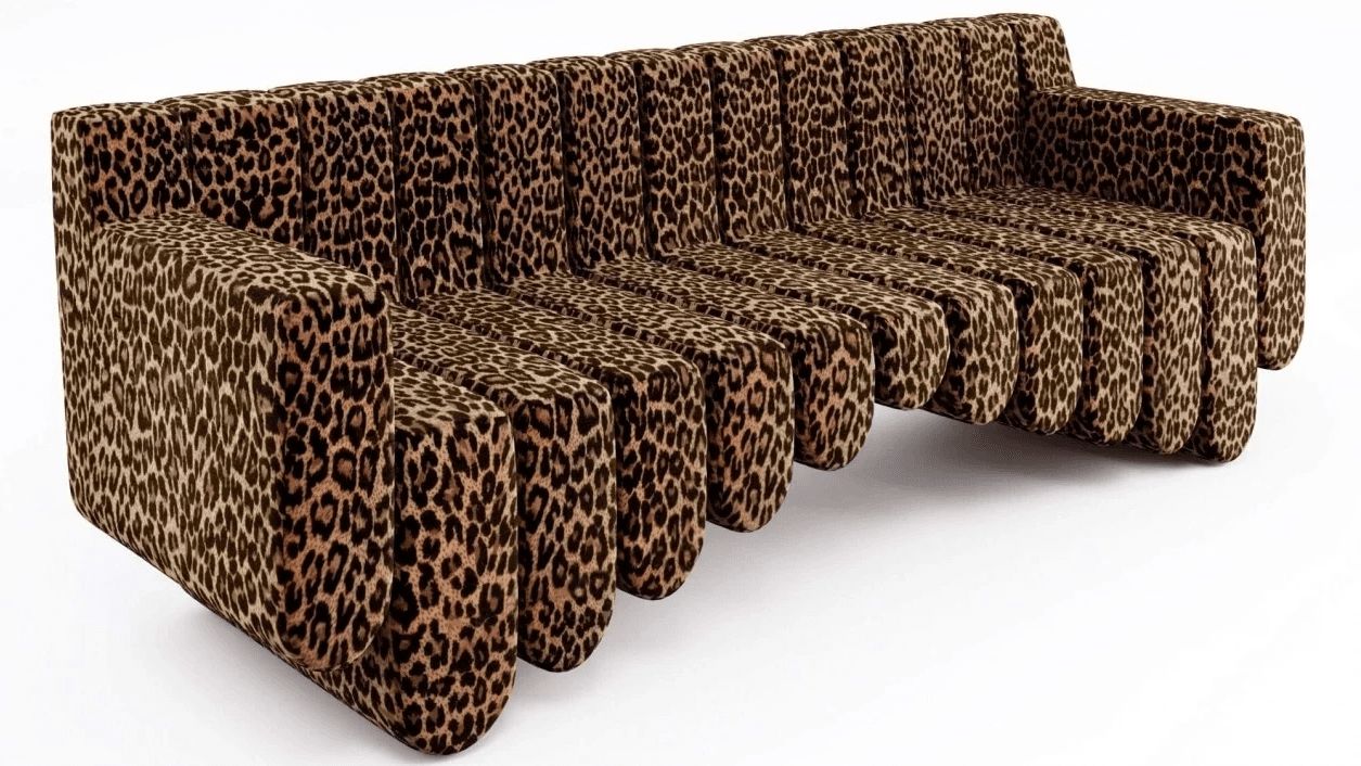 Silo 3D Render of a Luxury Sofa