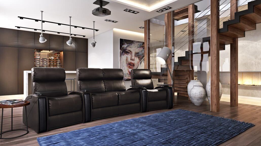 Luxury Leather Armchairs Lifestyle 3D Visualization