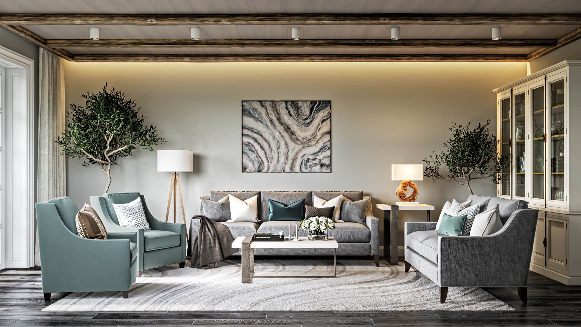 3D Visualization for a Living Room Furniture