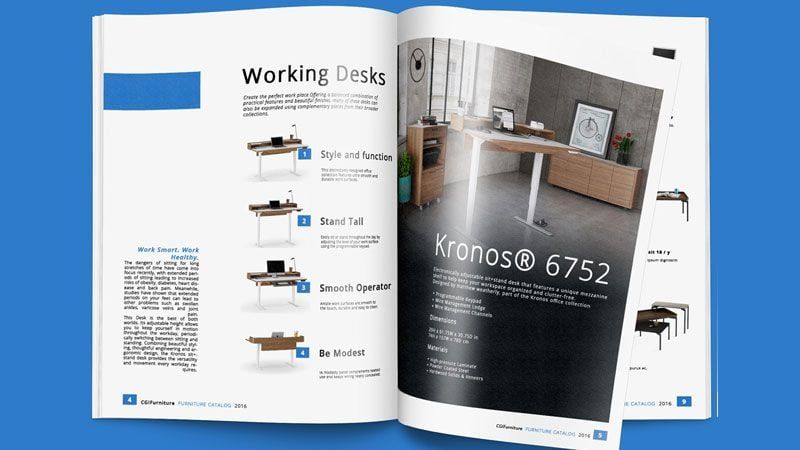 A Brand Print Collateral with Product Items