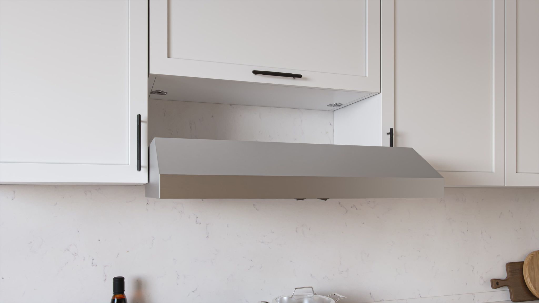 Range Hood Close Up Rendering