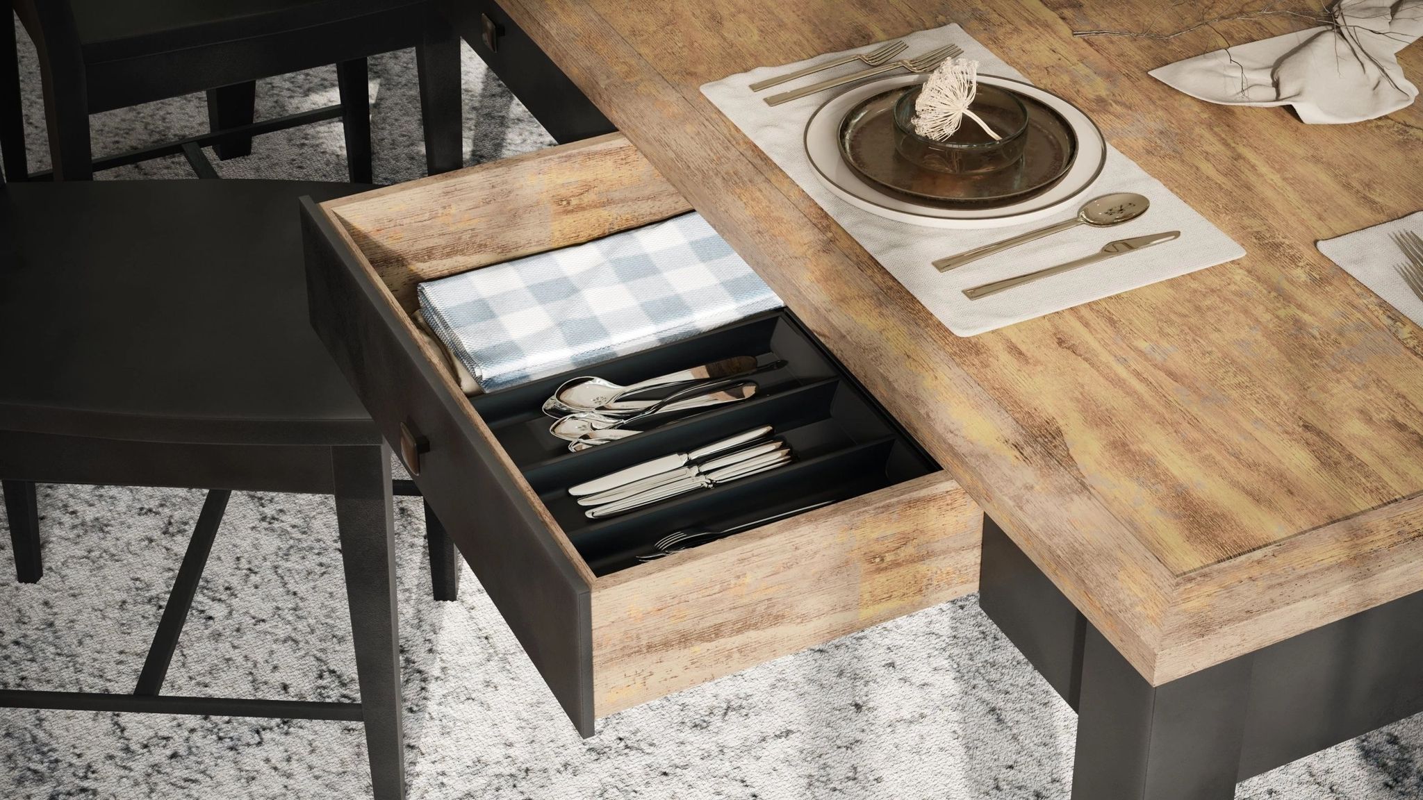 close-up furniture product rendering ideas