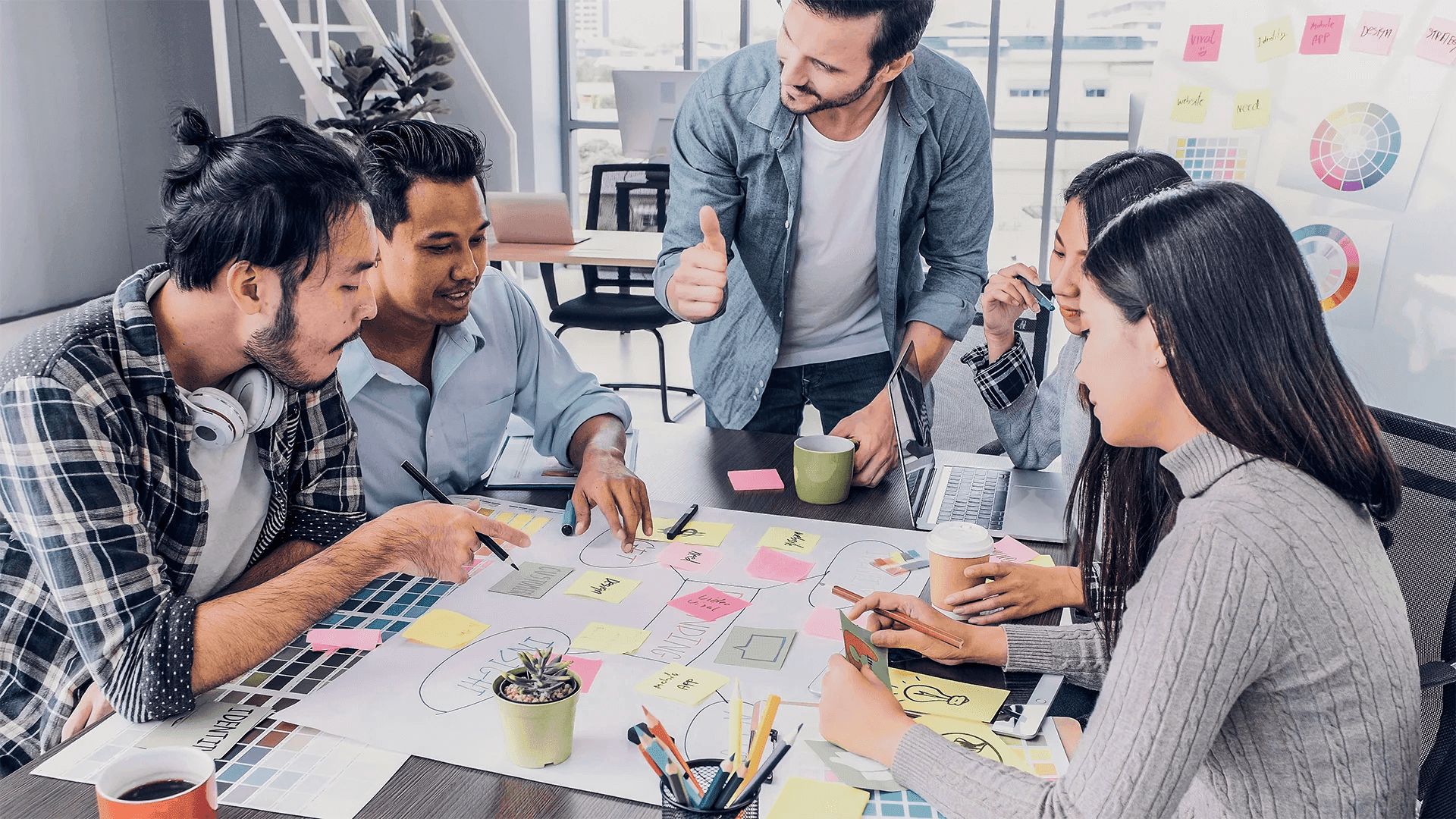 Marketers Working on a Brand Strategy