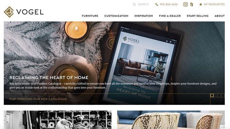A Screenshot of an Ecommerce Platform with Strong Visual Merchandising Based on Professional Tips
