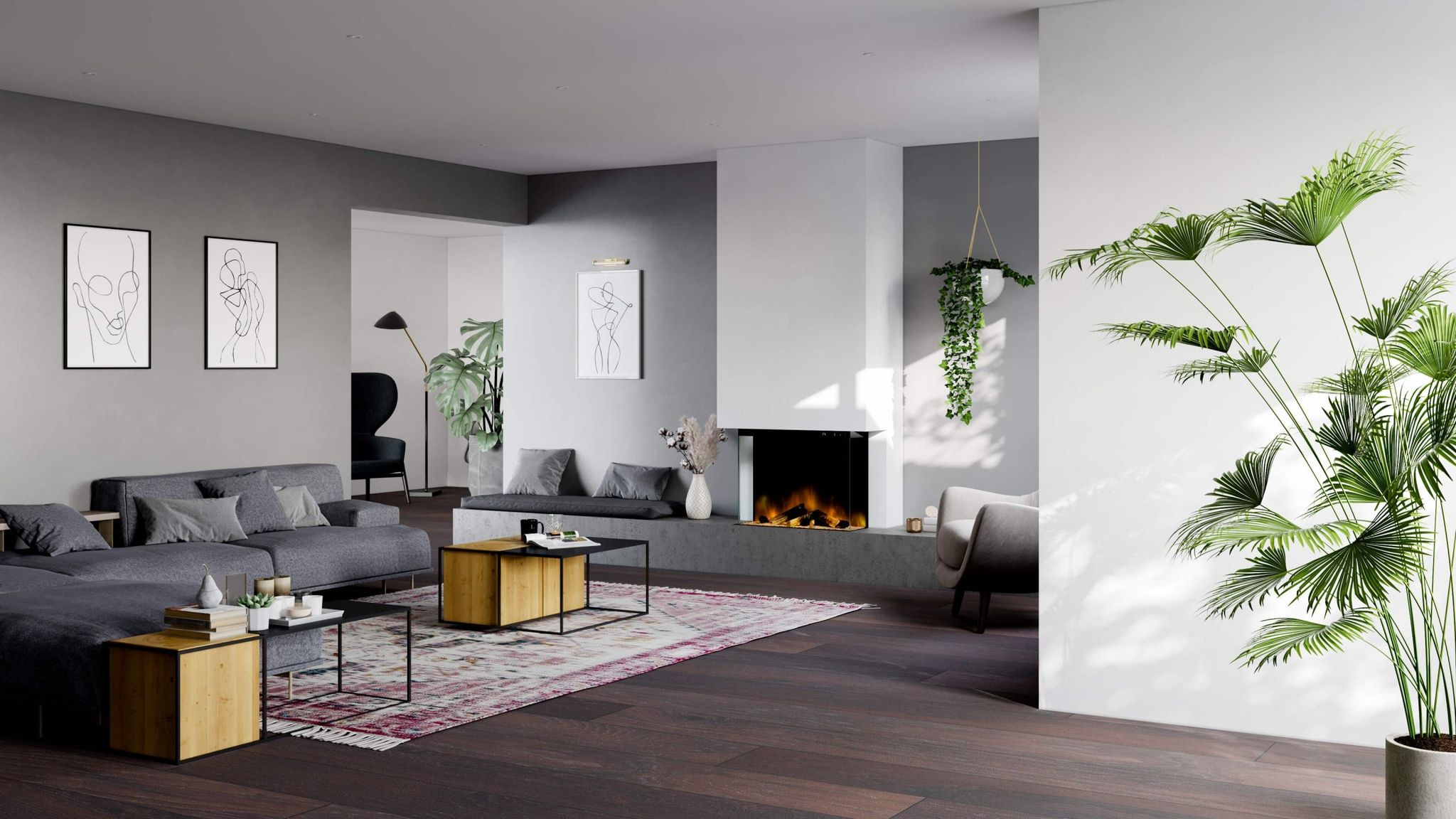Living Room Lifestyle Render