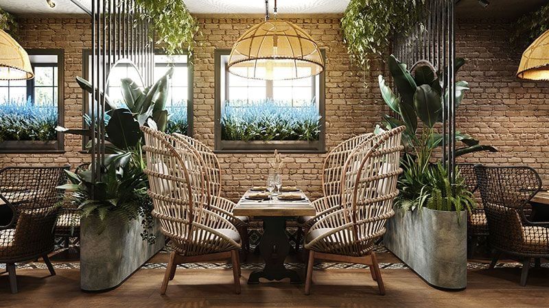 A Lifestyle Shot for a Rattan Furniture Ad