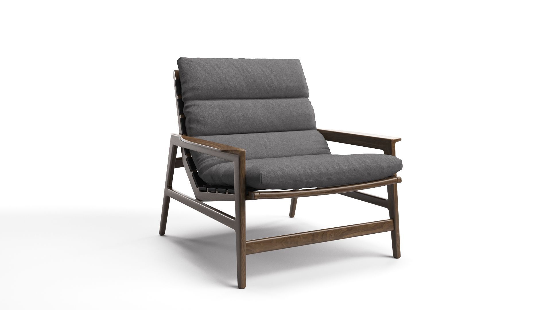 3D Model of a Gray Chair for Online Furniture Store