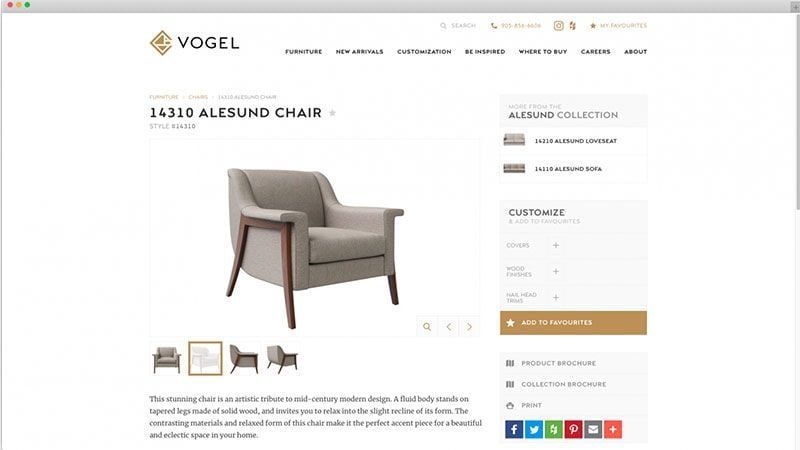 An Example of Marketing Collateral for an Armchair with Innovative Design