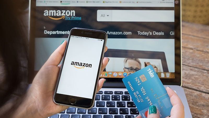A Buyer Shopping on Amazon as One of the Latest Trends in Ecommerce