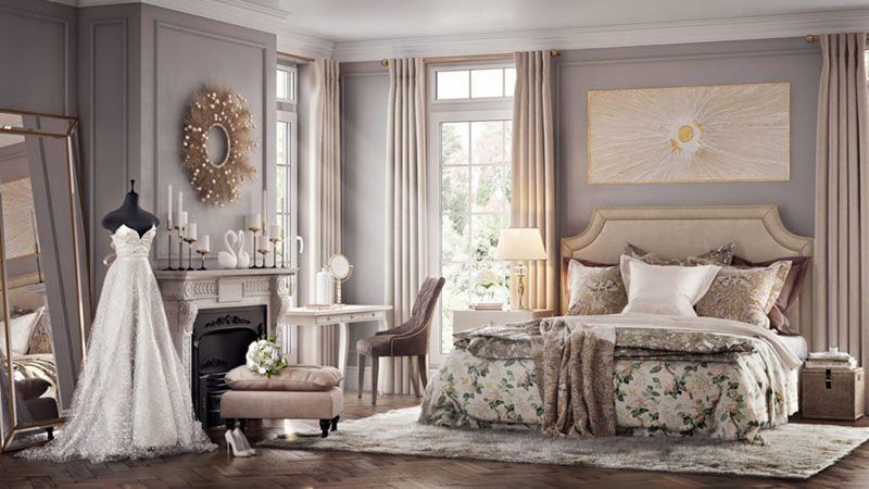 A Bridal Background for a Product Lifestyle