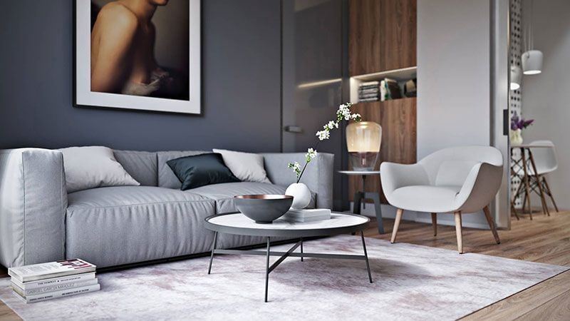 Lifestyle of a Grey-Toned Living Room