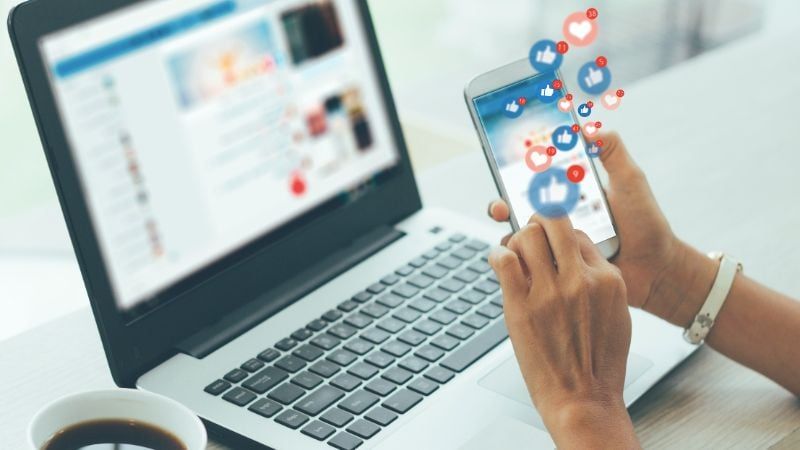 A Marketer Checking the Reactions to Their Online Product Promo Activities on Social Media