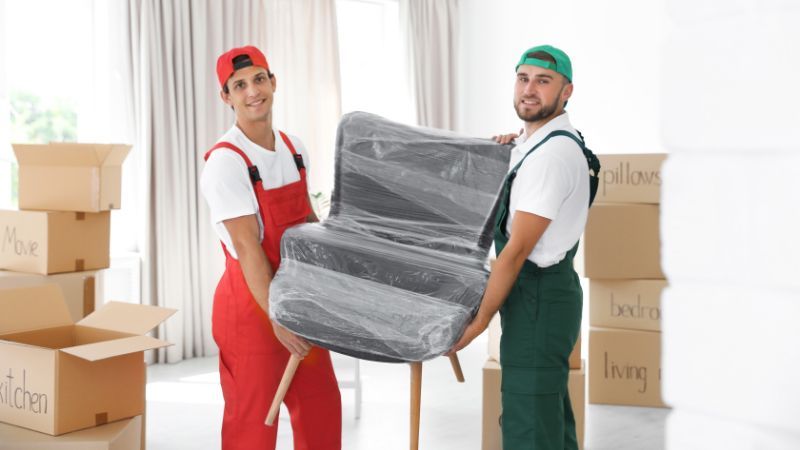 Two Men Delivering Products that Were Promoted and Sold in an Online Store