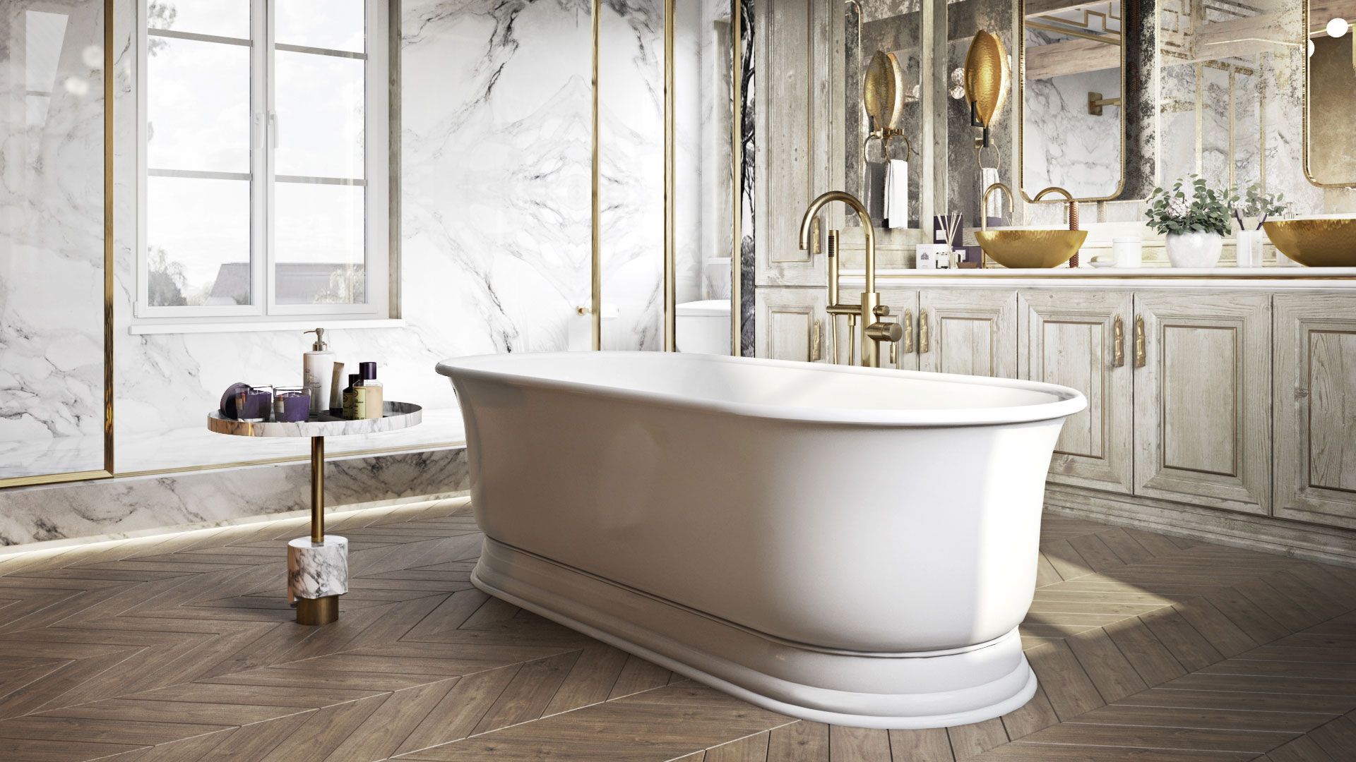 Photorealistic Product 3D Visualization: Bath