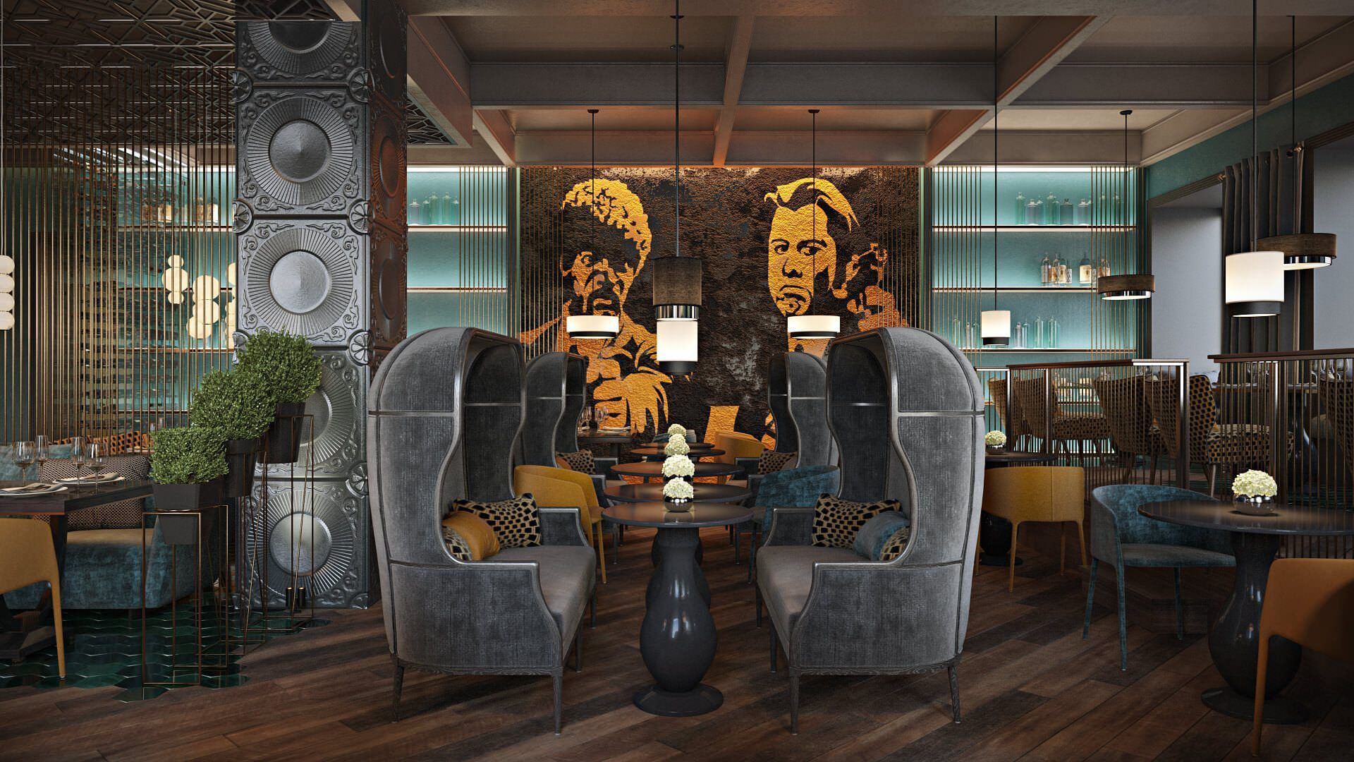 Photorealistic 3D Visualization for a Restaurant