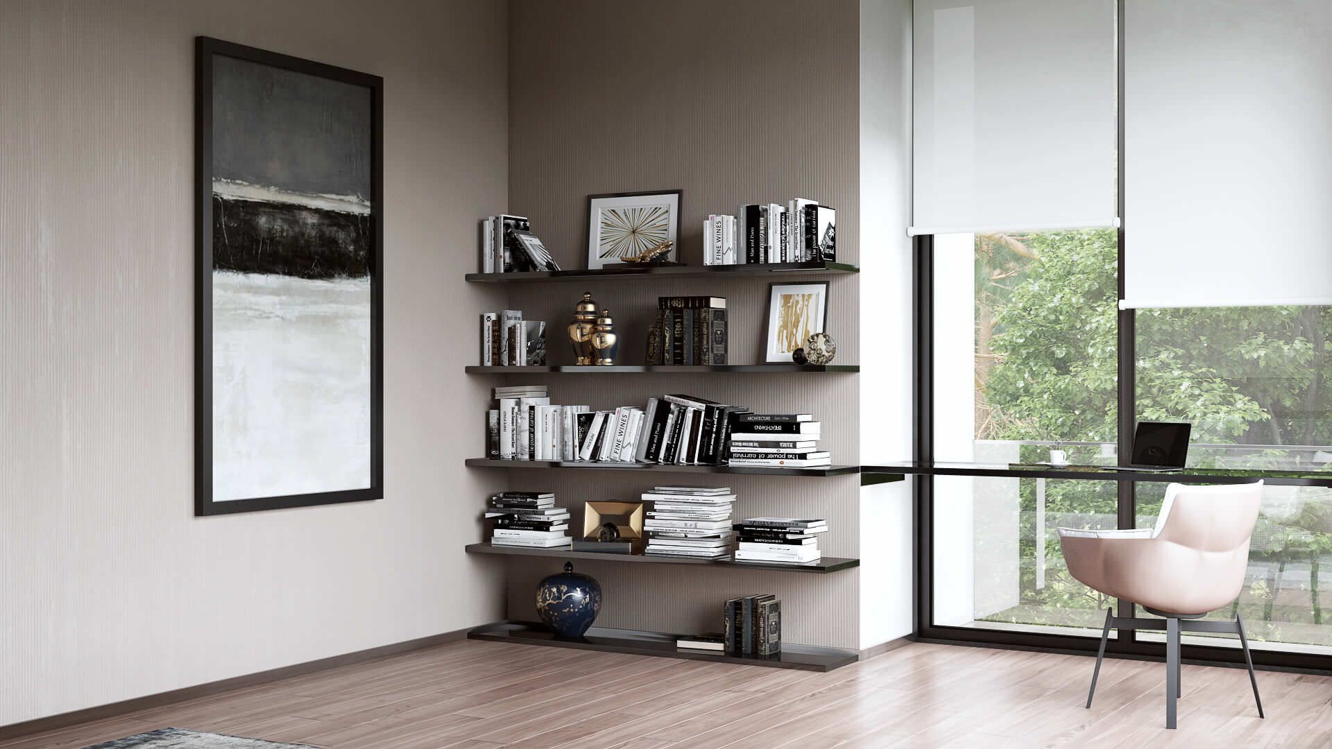 Realistic Interior 3D Rendering for a Cabinet