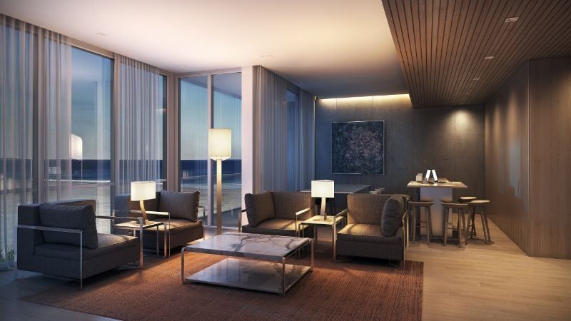 Realistic 3D Rendering of a Cozy Living Room