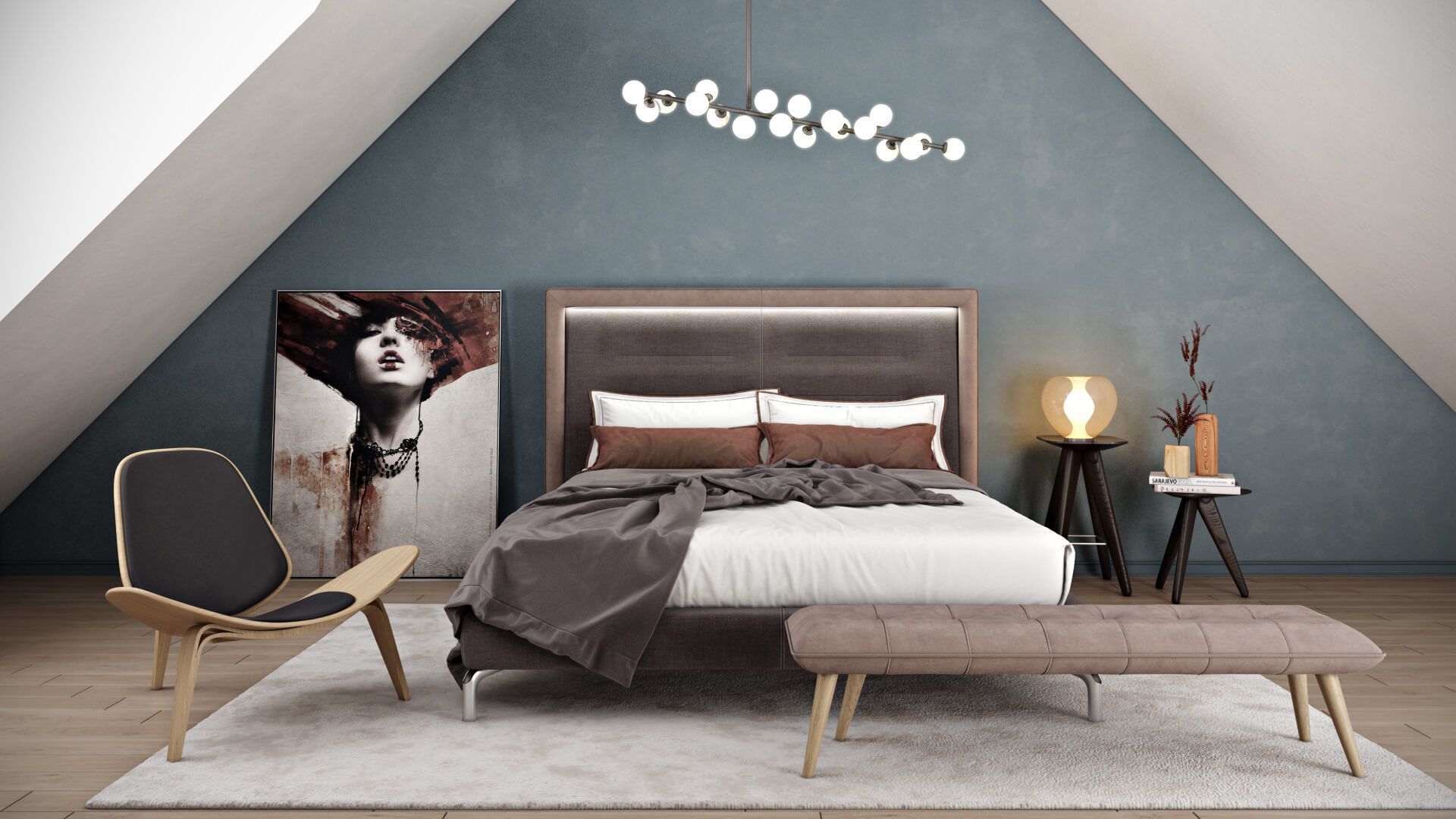 A Bedroom Image for an Online Catalog That Sells Furniture and Decor