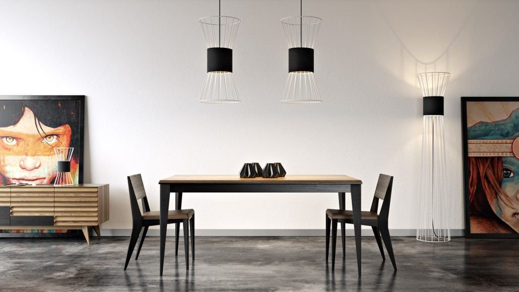 Furniture 3D Rendering for a Dining Room