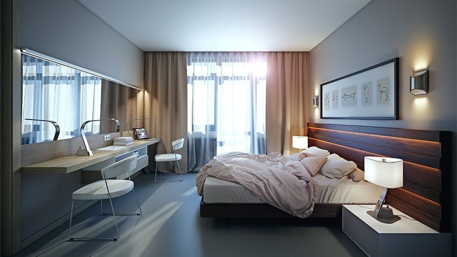 Photorealistic Product Image for Bedroom Table Lamps