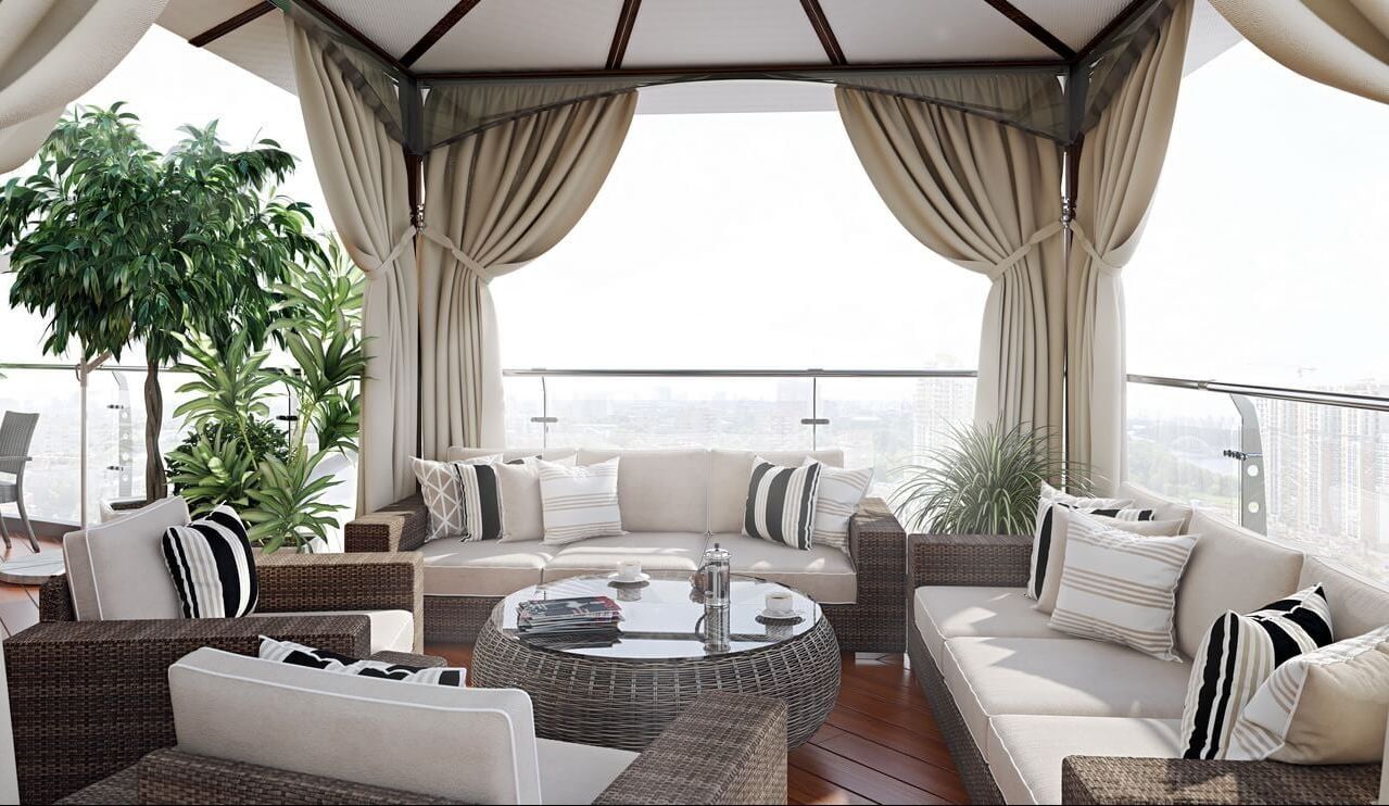 Outdoor Furniture Lifestyle 3D Reder