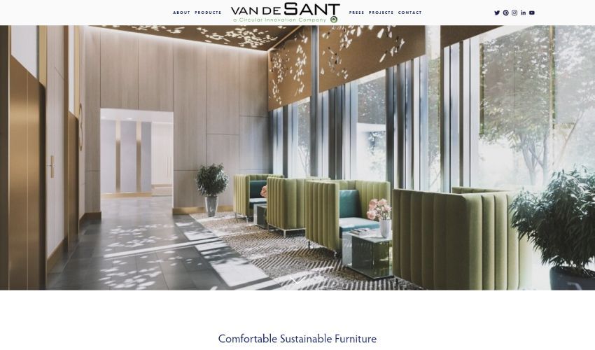 High-quality 3D rendering showcasing sustainable furniture in a modern interior setting, featuring photorealistic visualization and bespoke 3D furniture modeling.