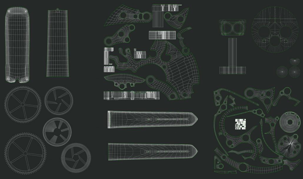 The Dark Green Background for a Watch product Image