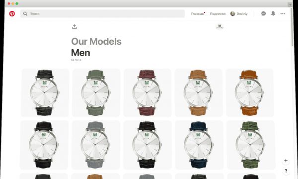 3D product visualization showcasing men's watches with photorealistic rendering and CGI solutions