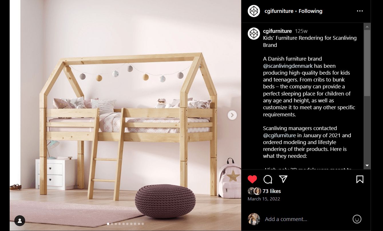 Instagram Carousel with 3D Renders