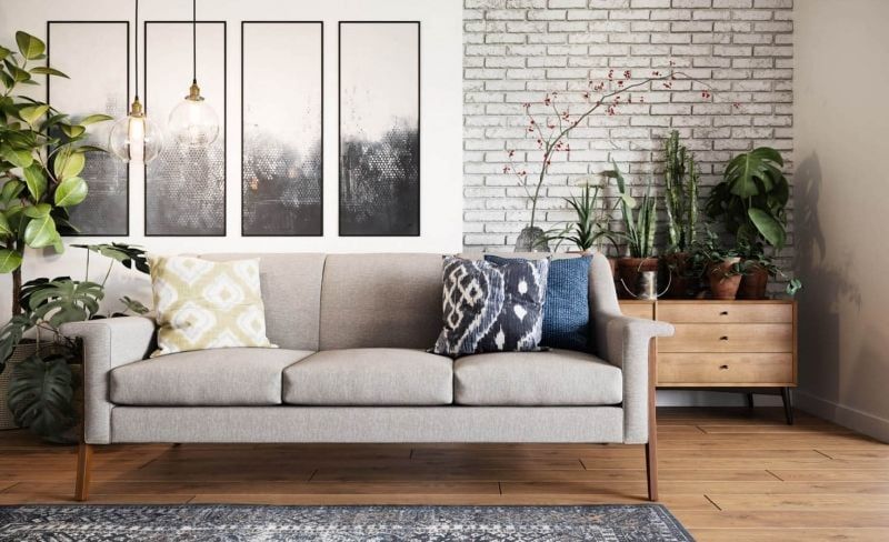 Furniture 3D Model of a Neutral Couch