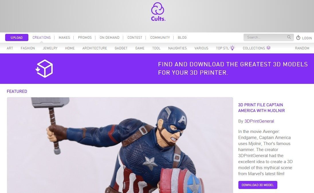 Cults3D: 3D Models to Download