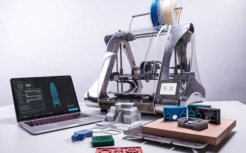 A 3D Printer Creating Various Product 3D Models