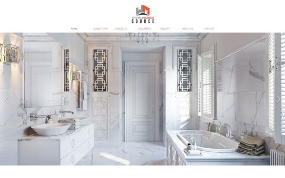 White Marble Finishes 3D Lifestyle