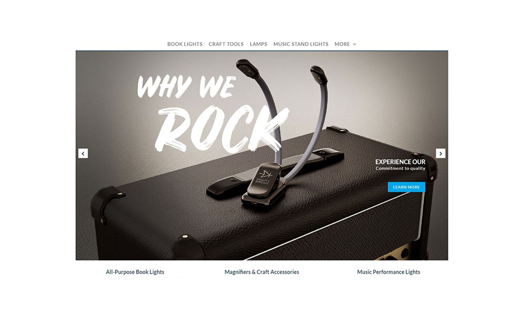 3D product rendering showcasing a book light on an amplifier, highlighting 3D modeling and visualization.