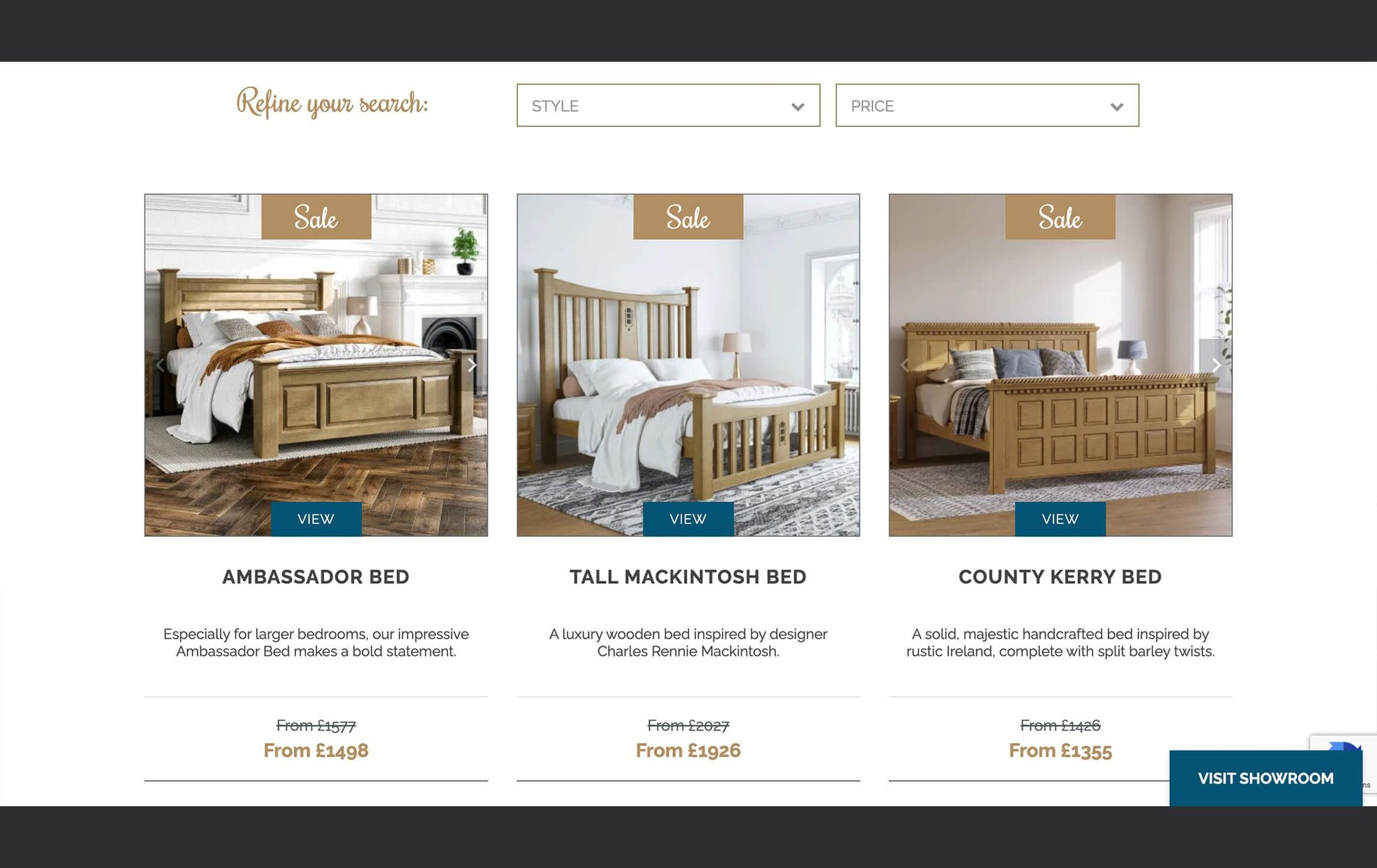Bedroom Furniture Rendering for a Product Page