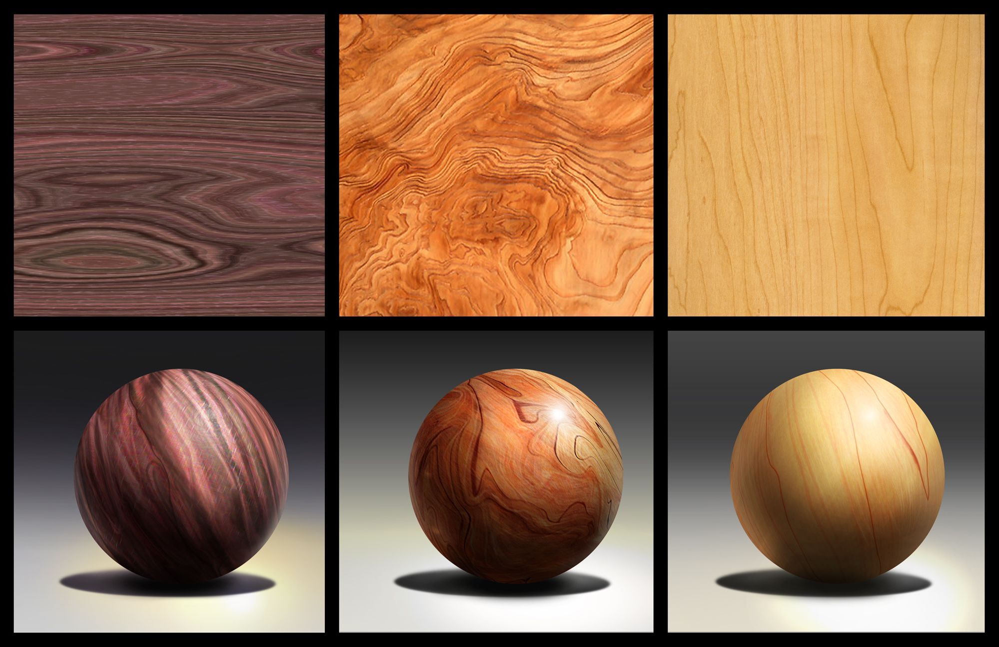 Wooden Material References for Bespoke Furniture 3D Modelling