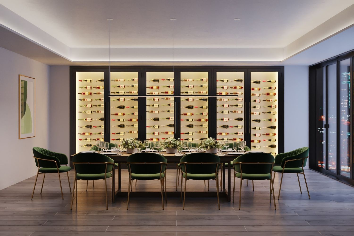 3D Dining Room Roomset Visualization