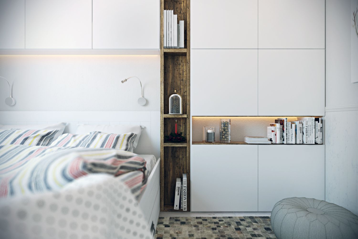 Bed Closet 3D Renders