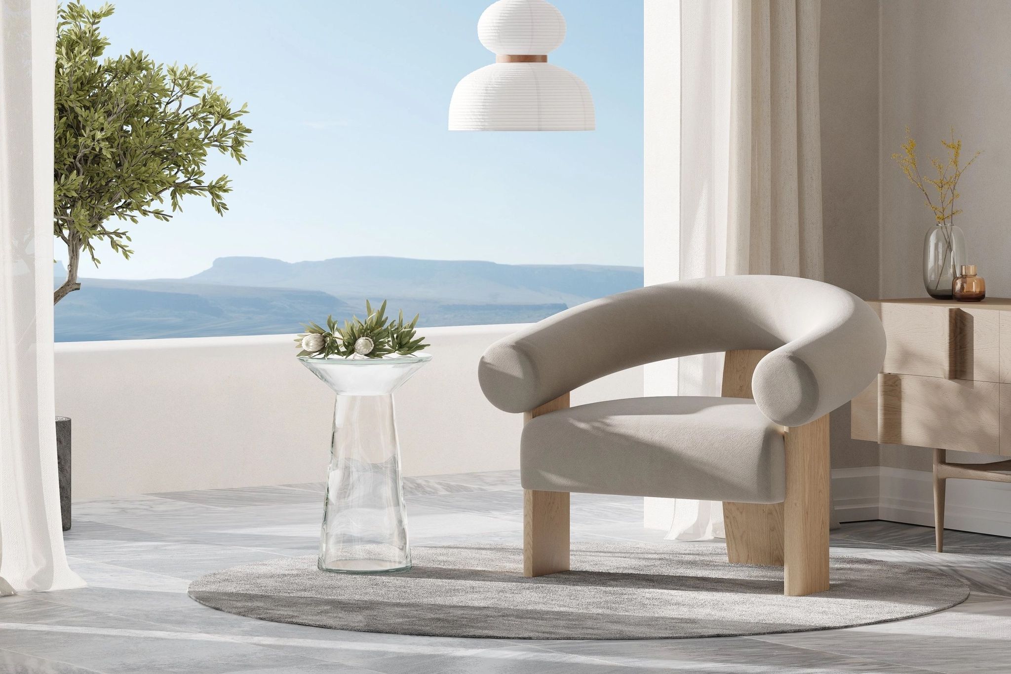 furniture product outdoor 3D rendering