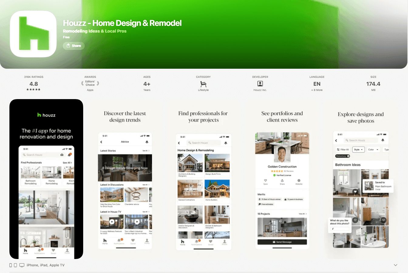 Houzz Furniture Shopping App