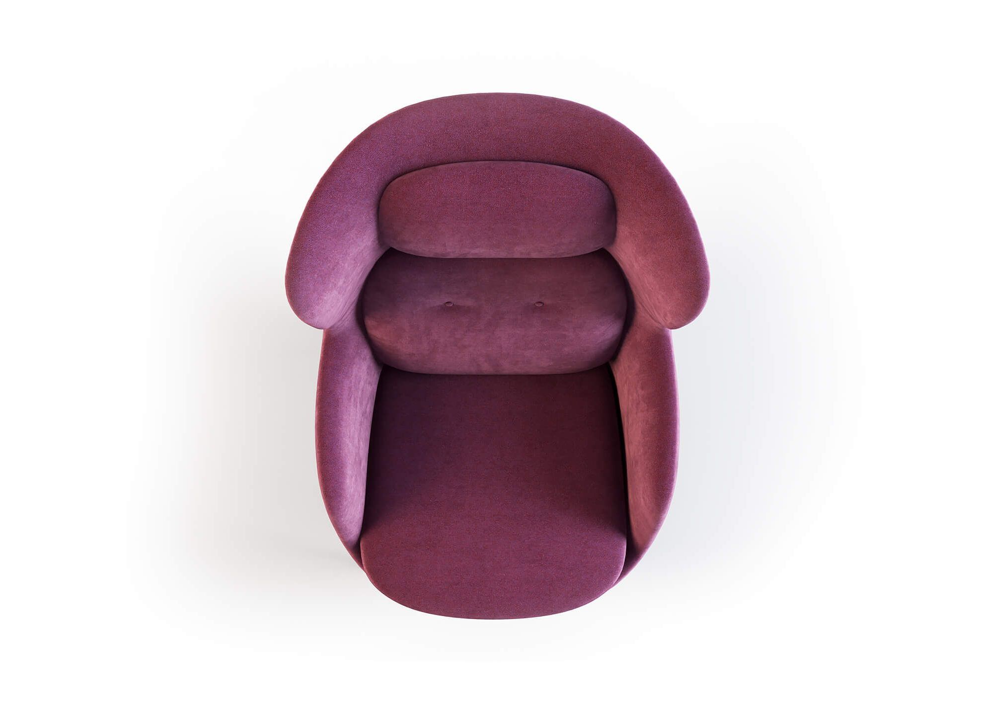 Product 3D Visualization for a Armchair On The White Background